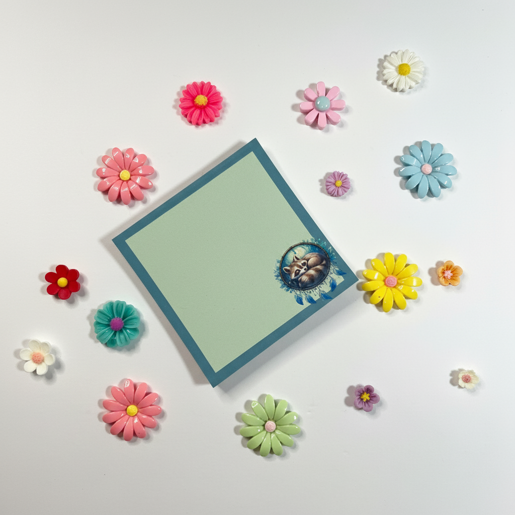 Dream Weaver Raccoon Sticky Notes