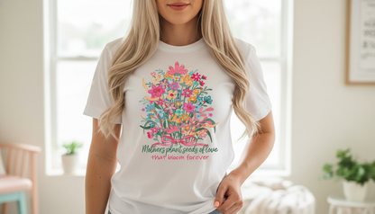 Mother’s Day Floral T-Shirt – Mothers Plant Seeds of Love Shirt – Cute Spring Graphic Tee – Gift for Mom, Grandma – Soft Cottagecore Shirt
