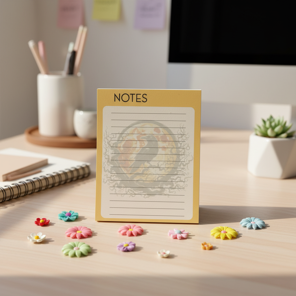 Ember Moon Crow Notepad