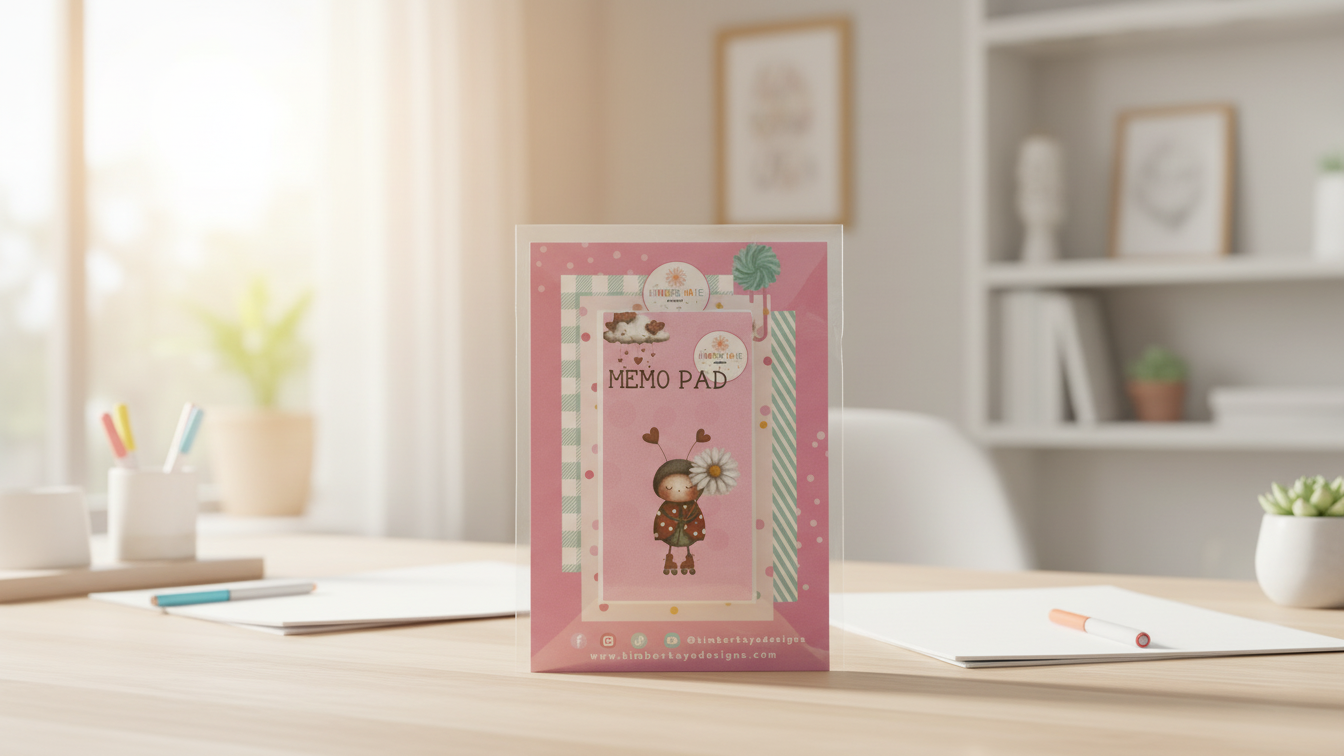 Sweet Thoughts: Ladybug Hearts| Memo Pad