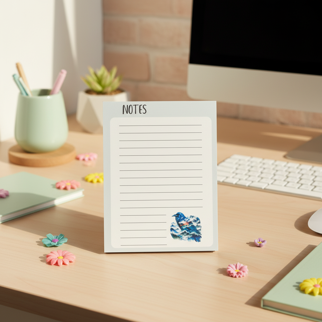 Soaring Pines Crow Notepad