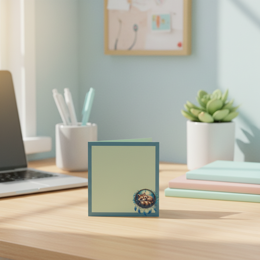 Dream Weaver Raccoon Sticky Notes