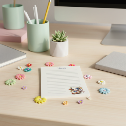 Swingin’ Stars Calf Notepad – Cute Americana Stationery