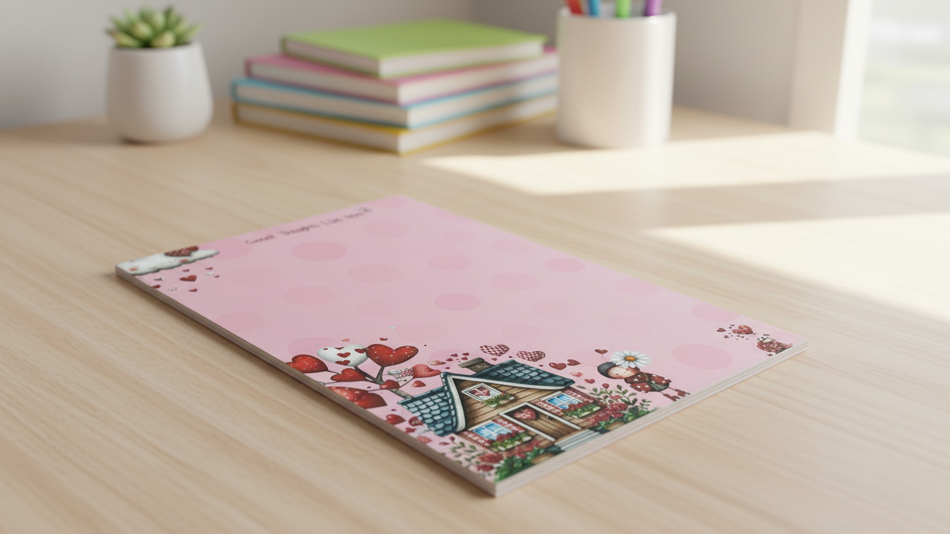 Sweet Thoughts: Ladybug Hearts | Notepad