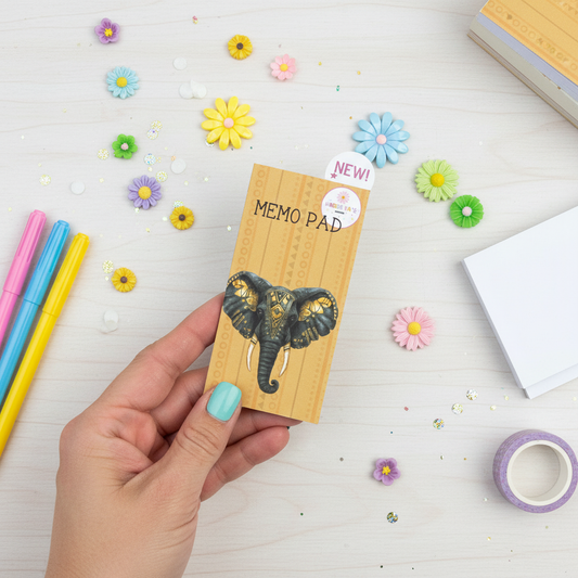 Golden Elephant Spirit | Myths of the Golden Spirits Stationery | Memo Pad