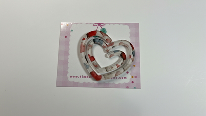 💕 Sublimated Heart Paper Clips