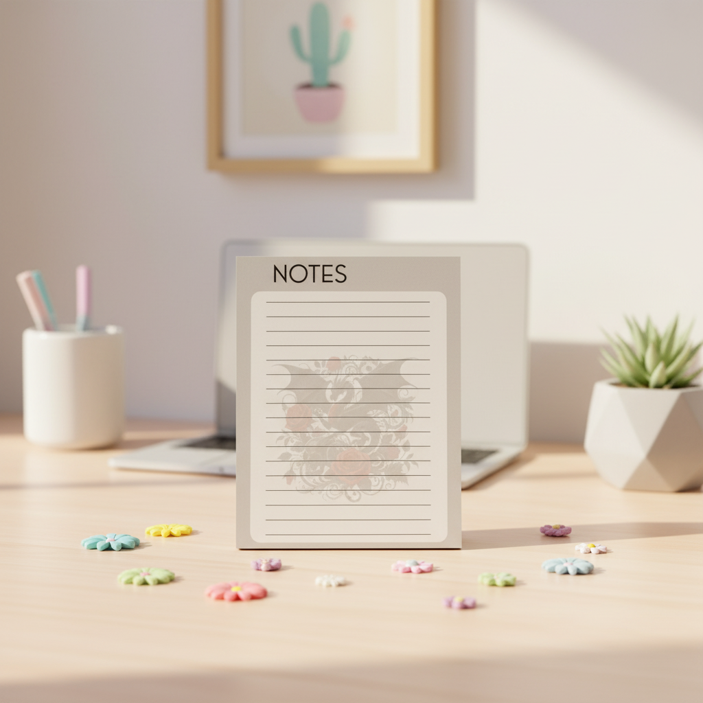 Rosebound Dragon Notepad