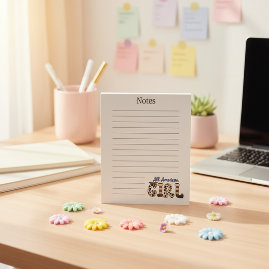 All American Girl Notepad – Bold Americana Stationery