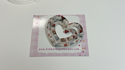 💕 Sublimated Heart Paper Clips