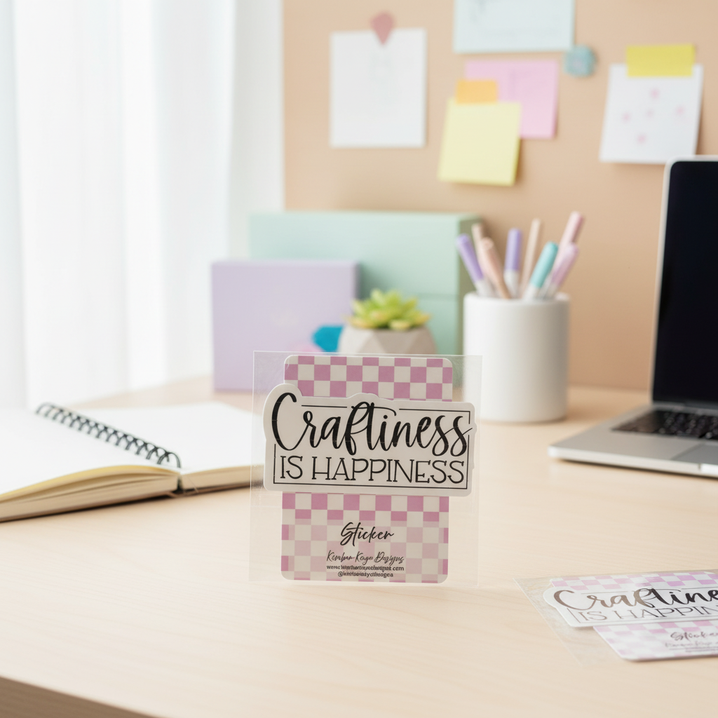 Craftiness is Happiness Vinyl Sticker