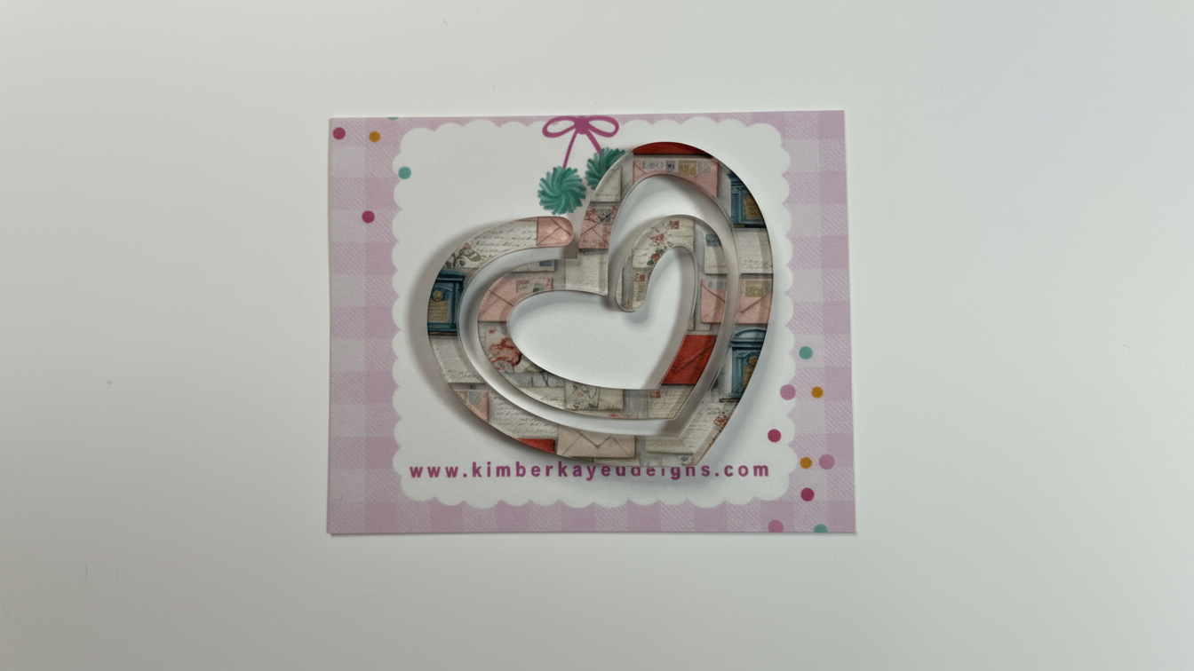 💕 Sublimated Heart Paper Clips