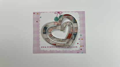 💕 Sublimated Heart Paper Clips