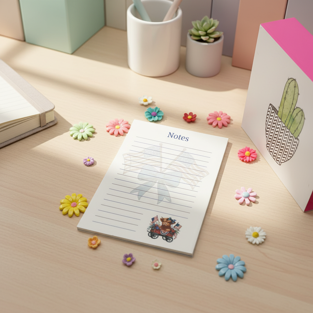 Wagon Full of Stars Calf Notepad – Cute Americana Stationery