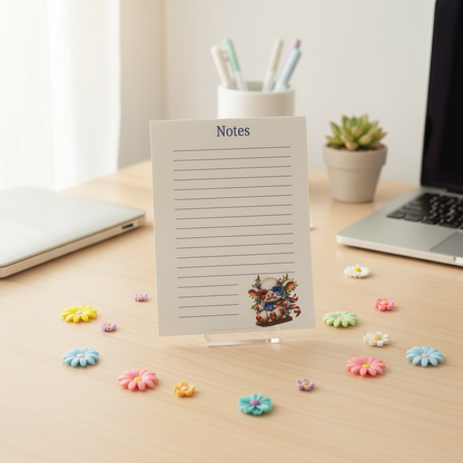 Swingin’ Stars Calf Notepad – Cute Americana Stationery