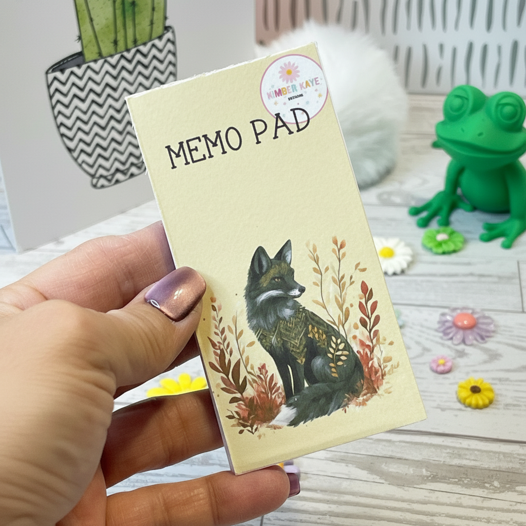 Golden Fox Spirit | Myths of the Golden Spirits Stationery | Memo Pad