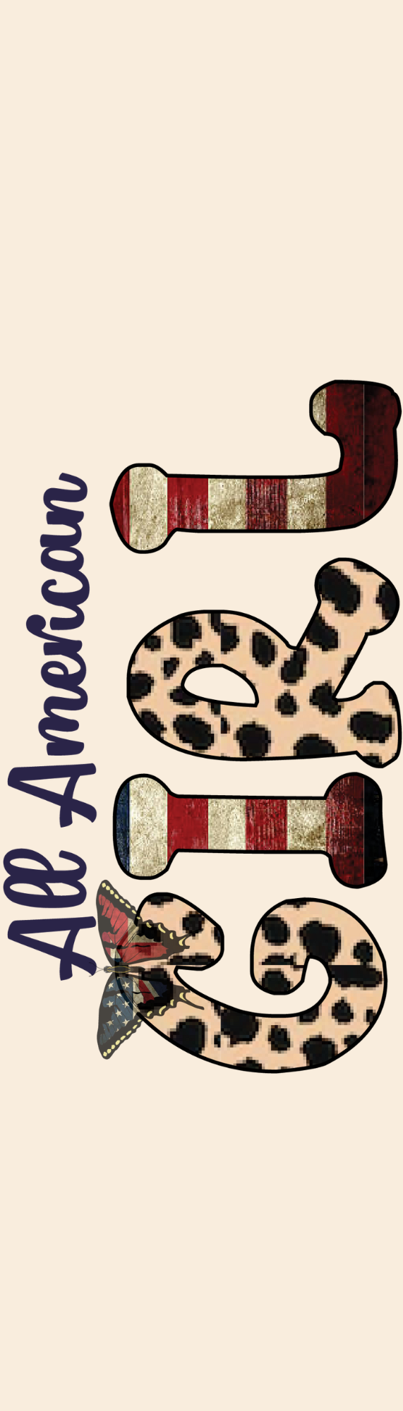 All American Girl Bookmark – Bold Americana Page Marker