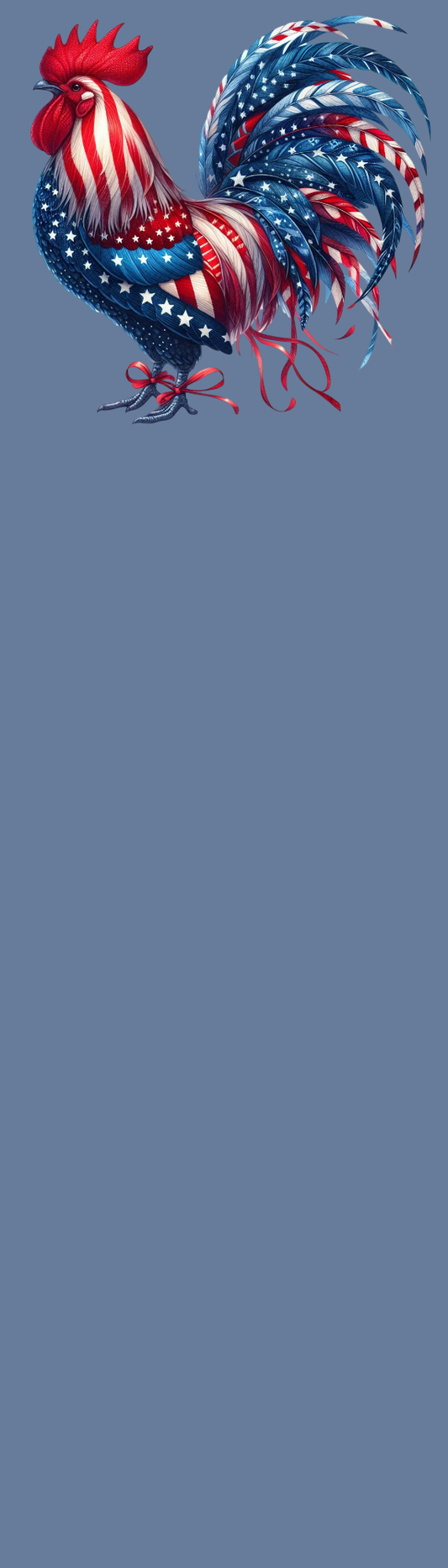 Americana Rooster Bookmark – Patriotic Farmhouse Reader Gift