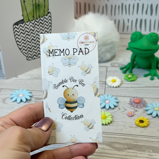 Bumble Dee Bee Memo Pad | Cute Bee Memo Pad | Sweet & Cheerful Stationery