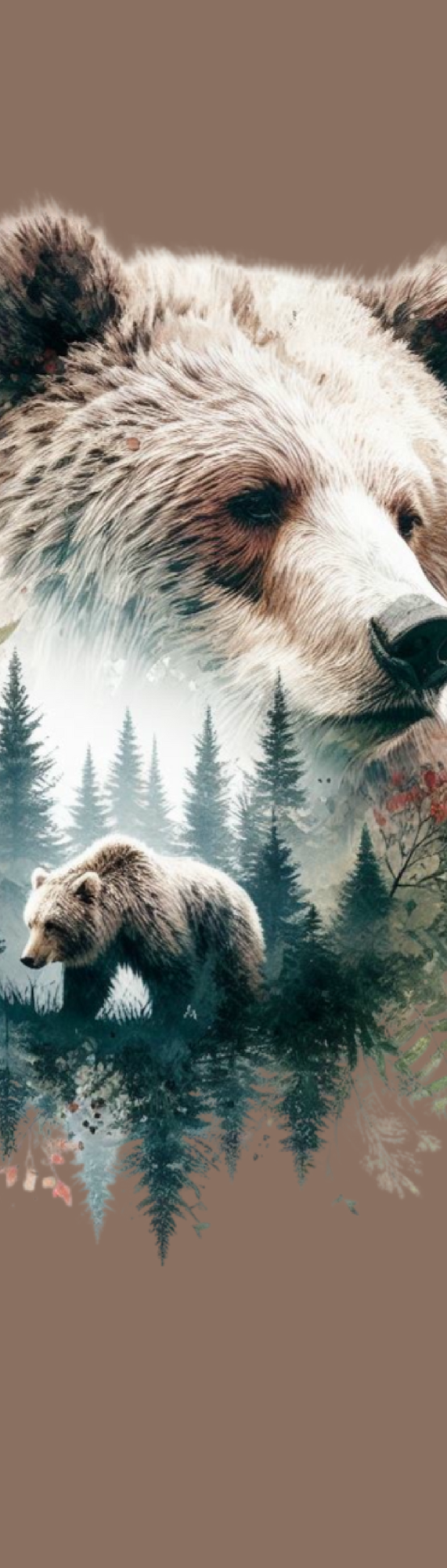 Whispering Pines Bear Bookmark | Forest Reader Gift