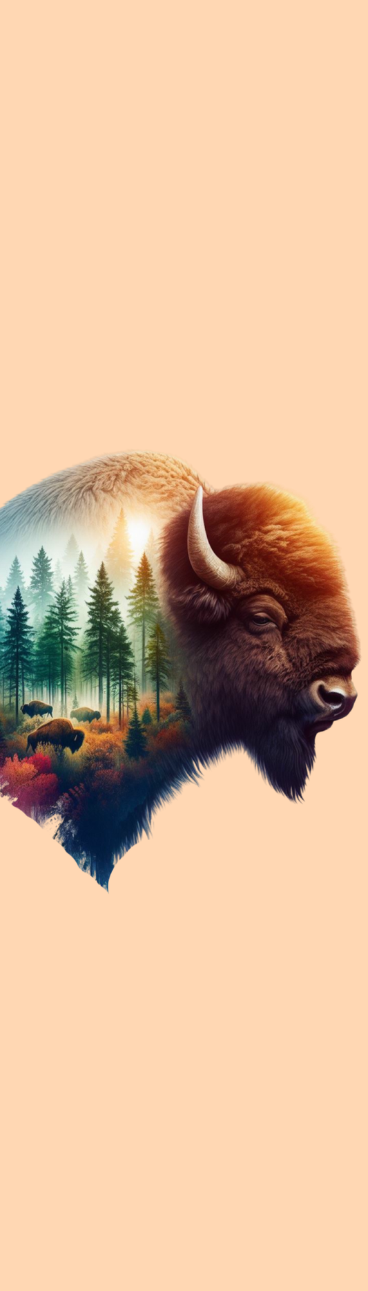 Wandering Pines Buffalo Bookmark | Forest Reader Gift