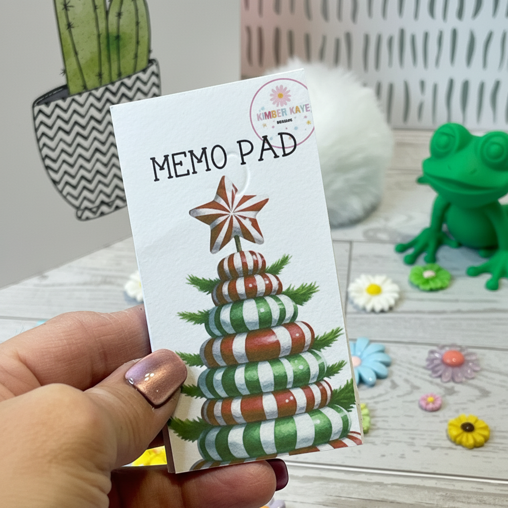 Memo Pad – Candy Christmas Tree