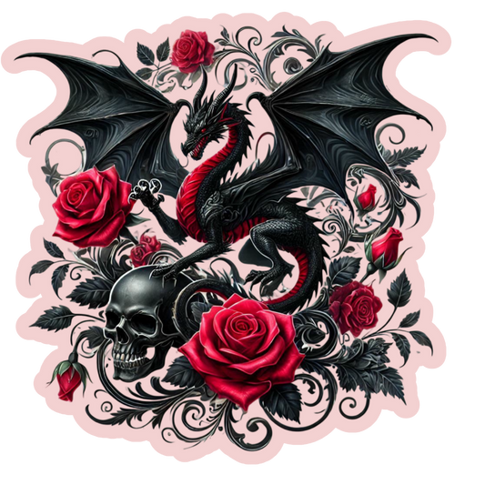 Rosebound Dragon Sticker