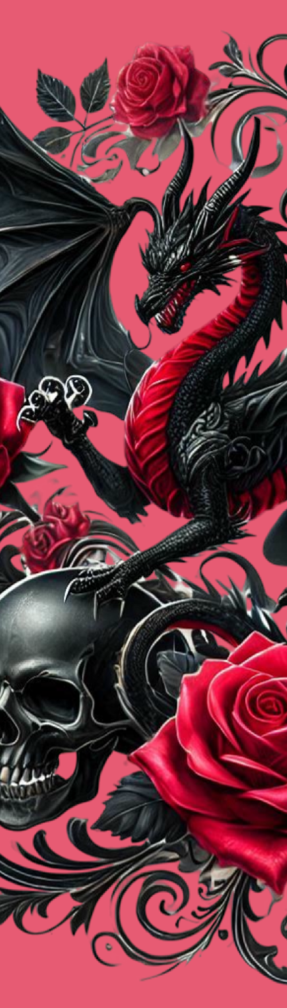 Rosebound Dragon Bookmark