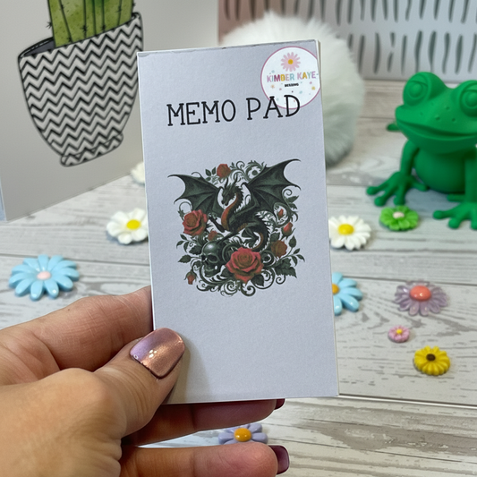 Rosebound Dragon Memo Pad