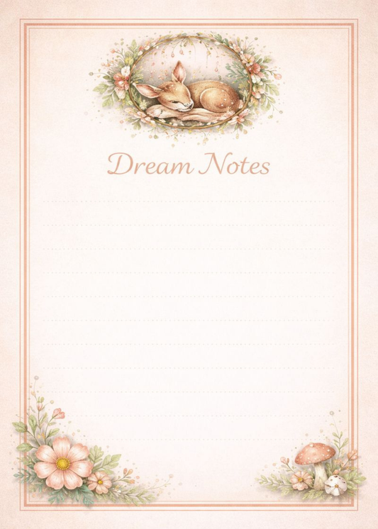 Dream Weaver Fawn Notepad