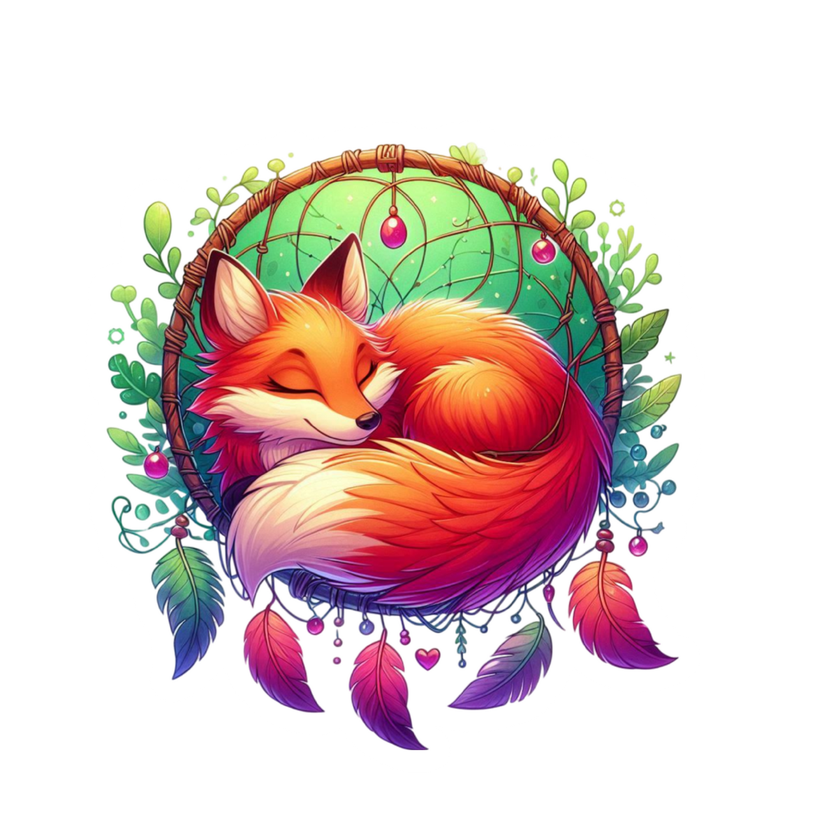 Dream Weaver Fox Sticker