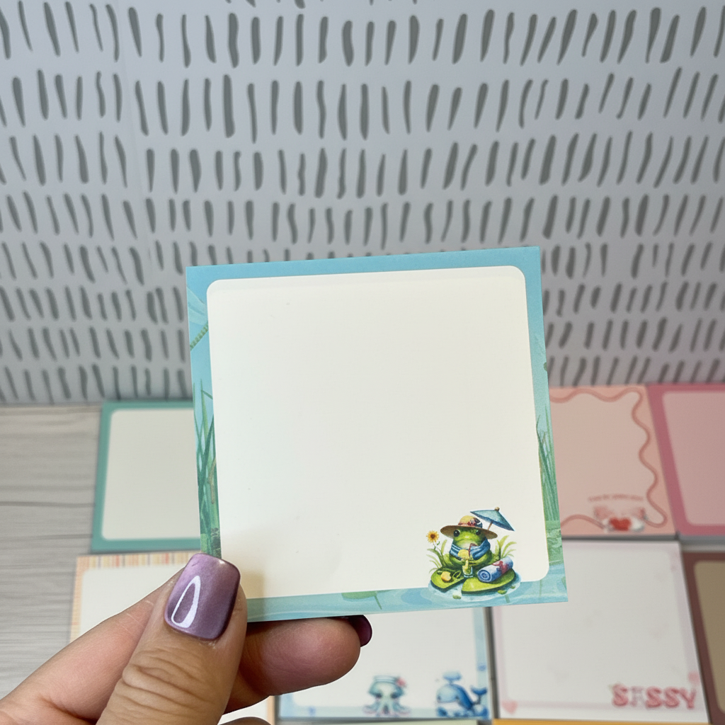 Pondside Pause Frog Sticky Notes
