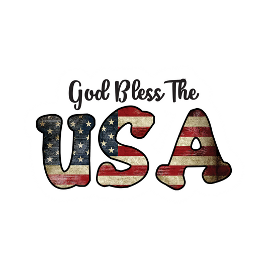 God Bless the USA Vinyl Sticker