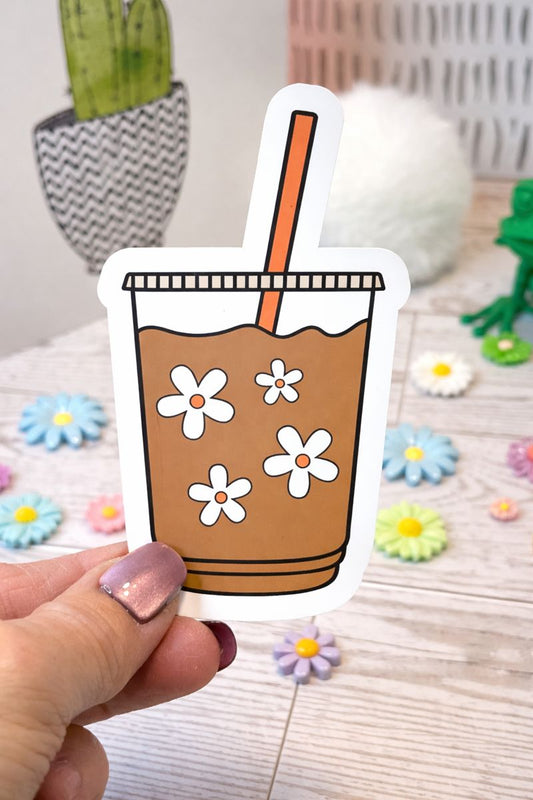 Iced Coffee Cup Sticker