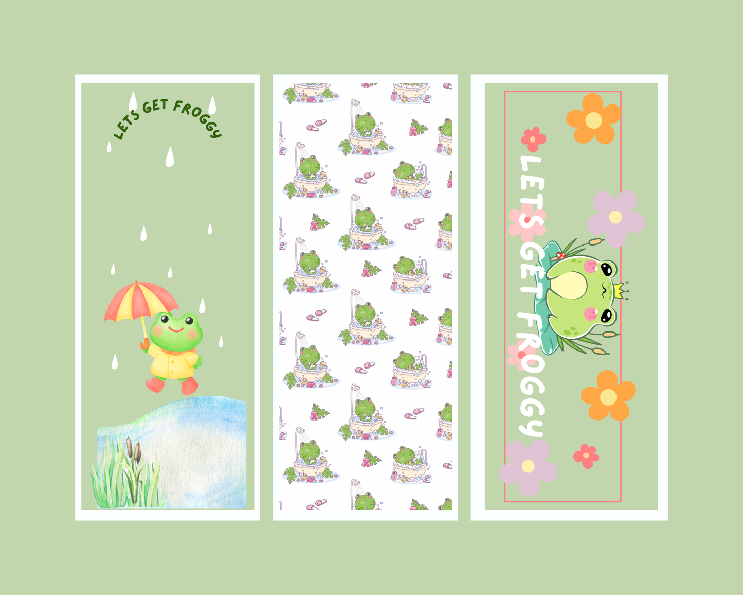 Let’s Get Froggy Bookmarks