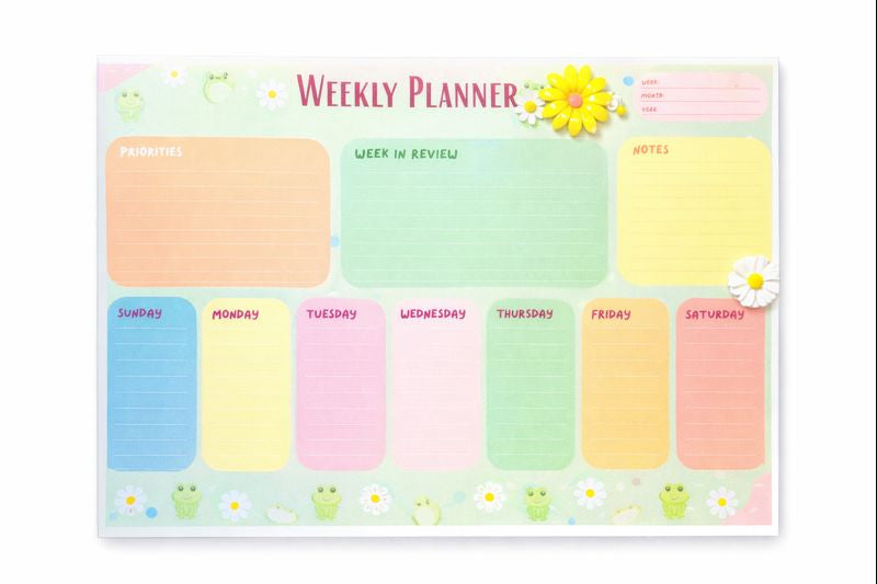 Let’s Get Froggy Weekly Planner Pad