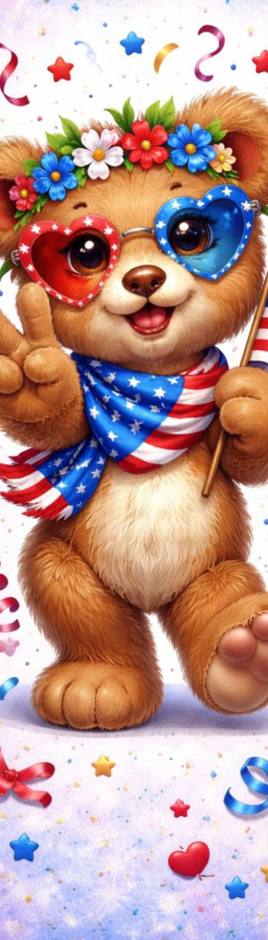 Peace, Love and Kindness Bear | Bookmark
