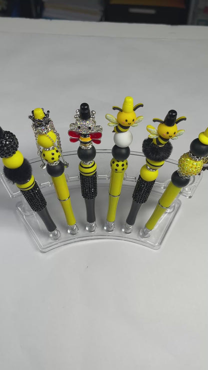 Bumble Dee Bee Beaded Pen | Handmade Bee Pen | Cute Planner Pen | Gift