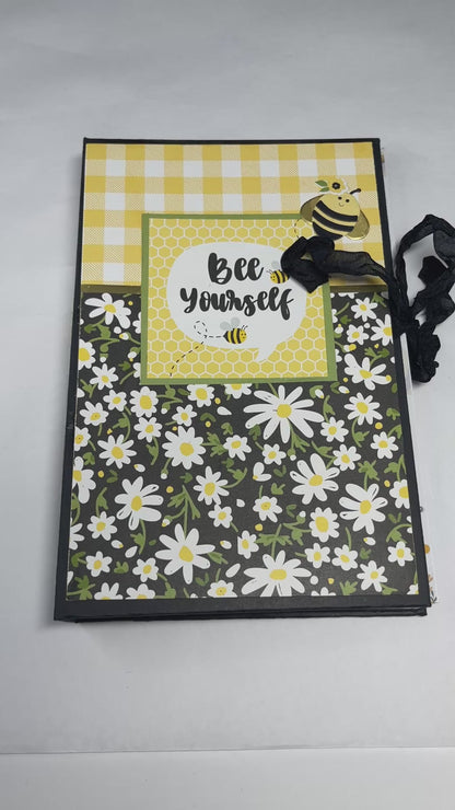 Bee Happy Stationery Folio | Bee Writing Portfolio | Gift for Writers & Bee Lovers