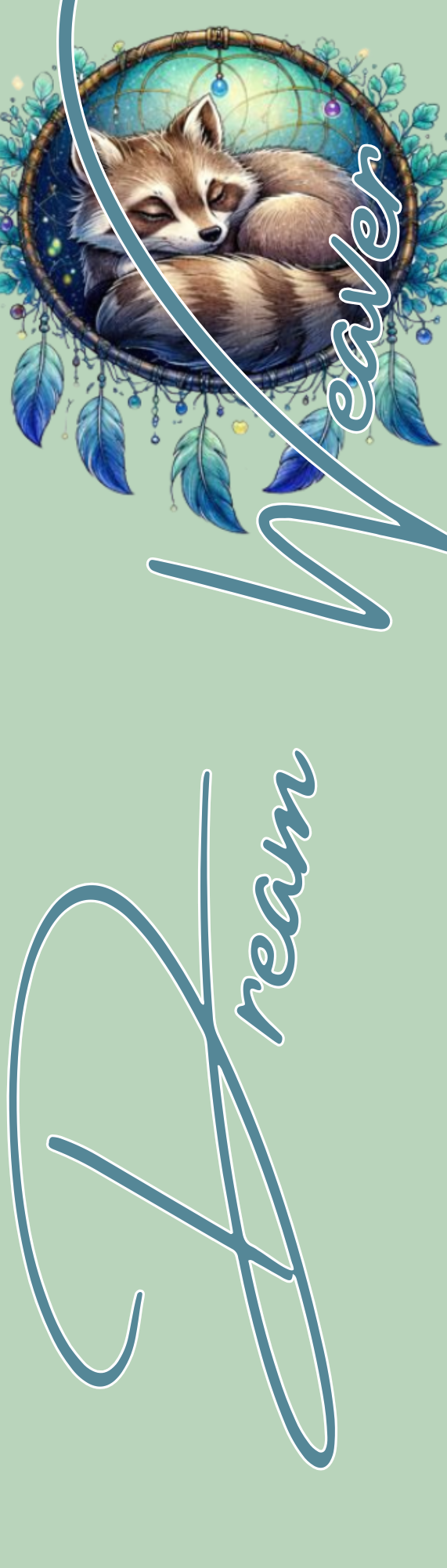 Dream Weaver Raccoon Bookmark