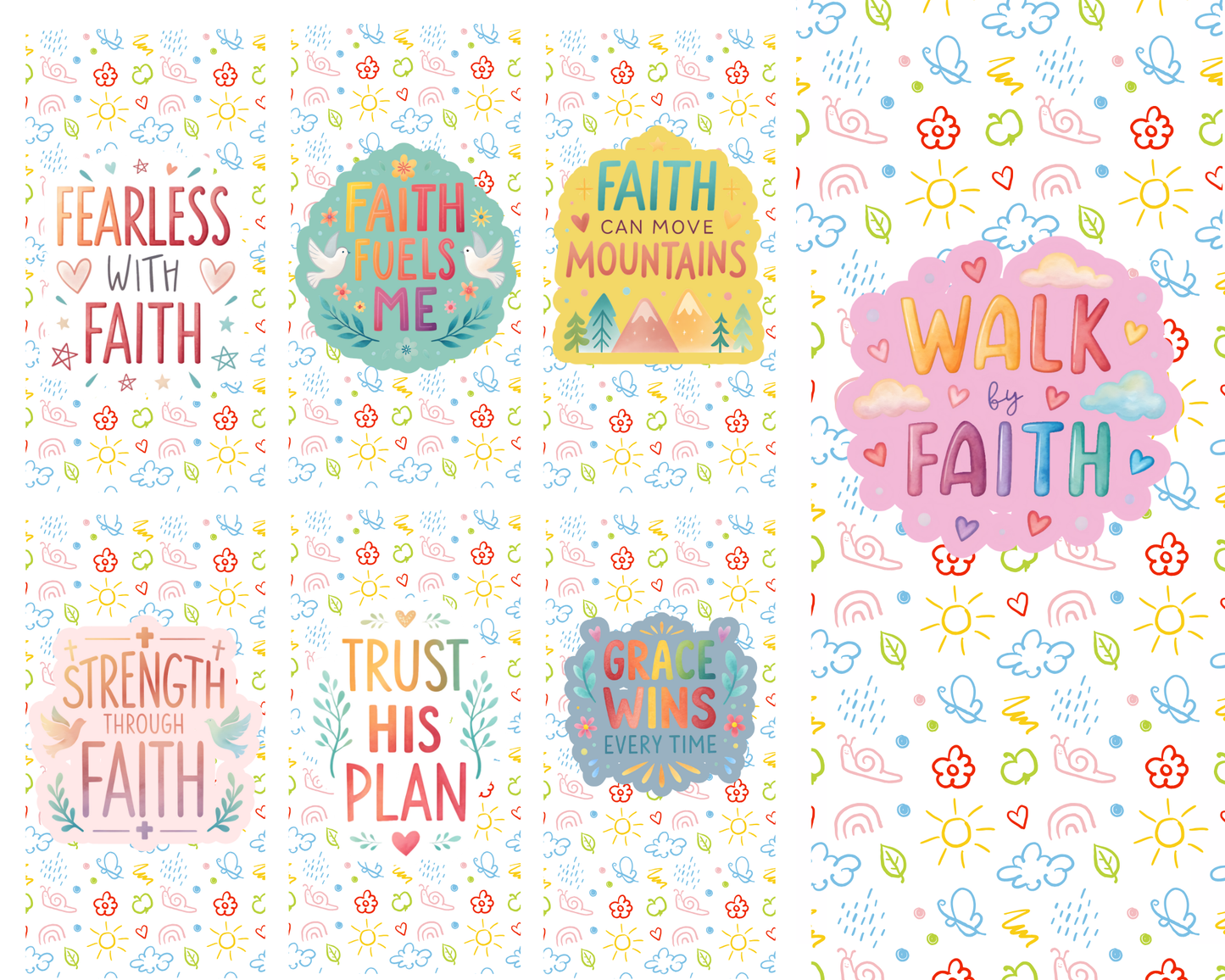 The Walk by Faith – Encouragement Bookmark Set