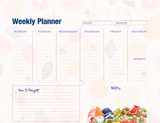 Sweet Pickins Crew Collection | Weekly Planner